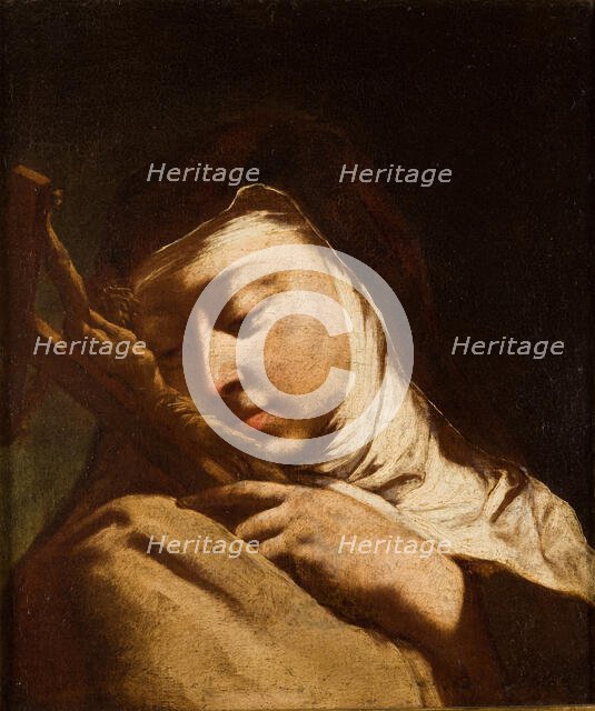 Saint Teresa of Ávila Contemplating the Cross, between 1740-1750. Creator: Domenico Maggiotto.