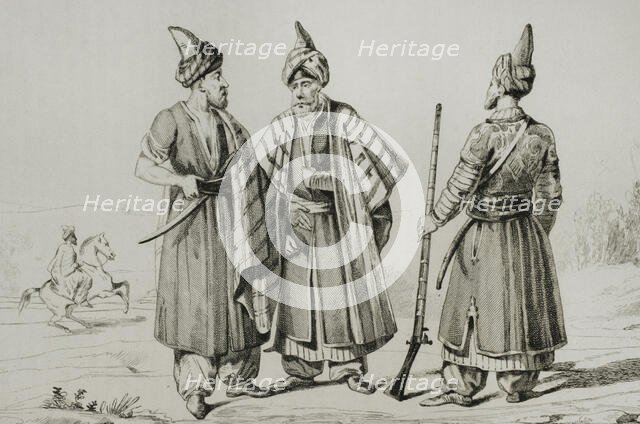 Kurds, Armenia, 1838. Creator: Emile Louis Vernier.