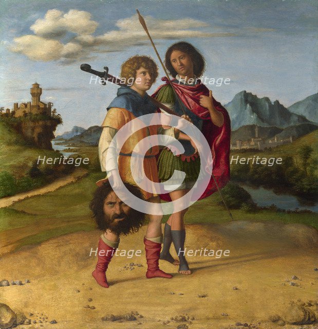 David and Jonathan, c.1508. Artist: Cima da Conegliano, Giovanni Battista (ca. 1459-1517)
