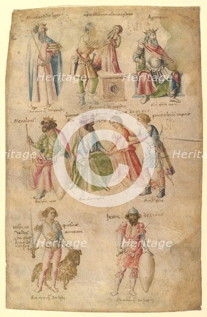 Famous Men and Women from Classical and Biblical Antiquity, 1450s. Creator: Attributed to Barthelemy d'Eyck.