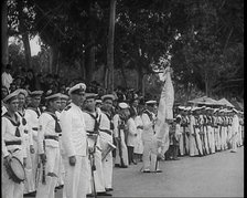 Male German Soldiers at tending the Funerals of Those Killed on the Graf Spee During the..., 1939. Creator: British Pathe Ltd.