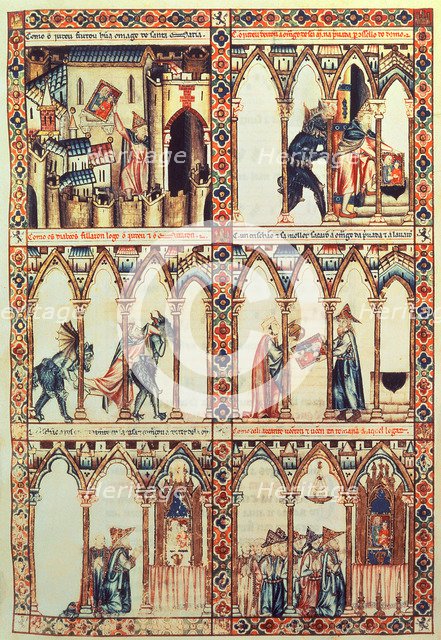 Cantiga XXXIV: 'Esta é como Santa Maria fillou dereito do judeu pola desonrra que fezera a sua om…