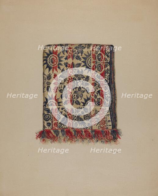 Coverlet, c. 1938. Creator: Eva Wilson.