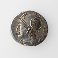 Denarius of M. Baebius Tampilus, about 137 B.C. Creator: Unknown.