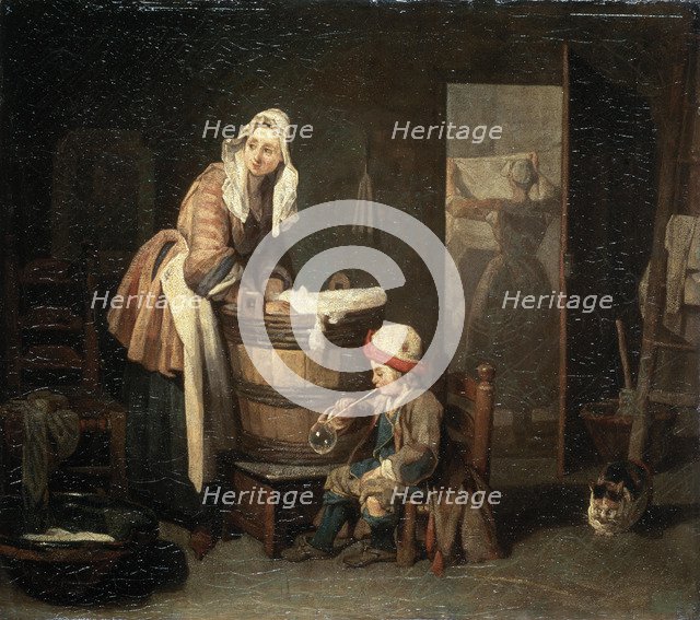 'The Laundress', 1730s.  Artist: Jean-Simeon Chardin