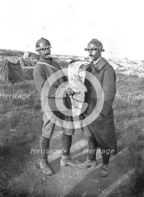 At Le Mort Homme; A Stormtrooper's cuirass, 1917. Creator: Unknown.