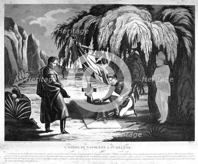 'The Ghost of Napoleon on St Helena', c1825. Artist: Unknown