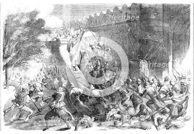 The Storming of Delhi, the Cashmere Gate, 1857. Creator: Unknown.