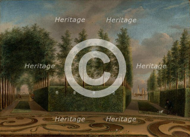 A Formal Garden, 1766. Creator: Johannes Janson.