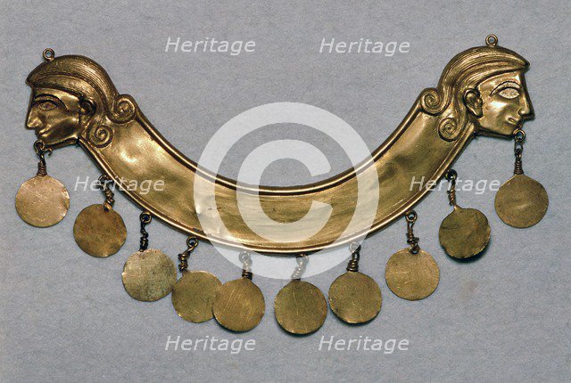 Gold pectoral from the Aegina treasure, 17th century BC. Artist: Unknown