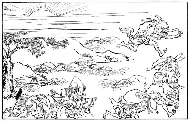 Scene from the Nocturnal Journey of the Demon Legion, 15th century(?) (1886). Artist: Unknown