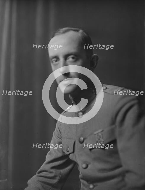 Captain George Davis, portrait photograph, 1918 Sept. 7. Creator: Arnold Genthe.