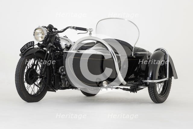 1936 Brough Superior 11-50 Special Combination. Creator: Unknown.