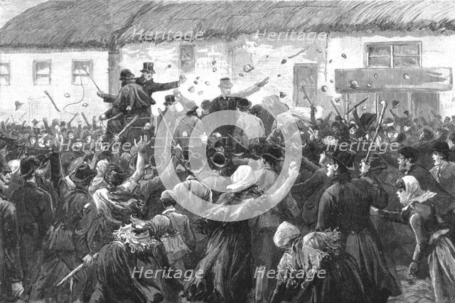 ''The North Kilkenny Election--Mr. Parnell Mobbed Whist Leaving Castlecomer', 1890. Creator: Unknown.