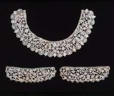 Collar and Cuffs (From a Border), Venice, Late 17th century. Creator: Unknown.