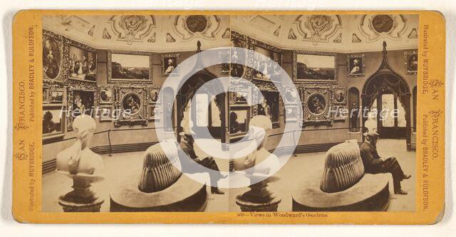 Views in Woodward's Gardens. / Self-portrait, about 1875. Creator: Eadweard J Muybridge.