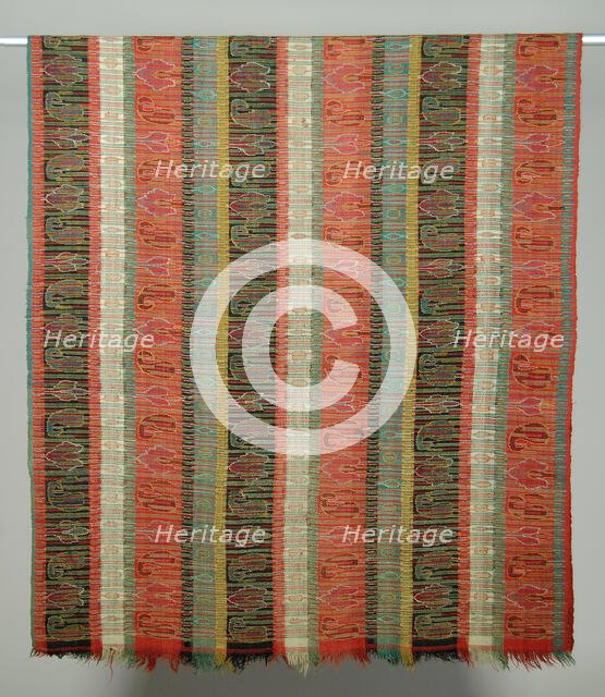 Shawl, American, third quarter 19th century. Creator: Unknown.
