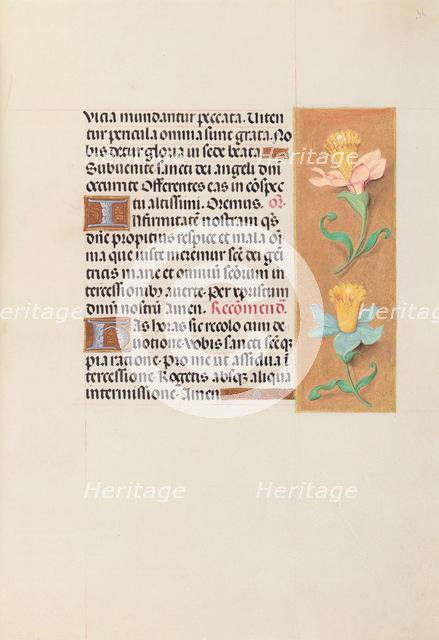 Hours of Queen Isabella the Catholic, Queen of Spain: Fol. 42r, c. 1500. Creator: Master of the First Prayerbook of Maximillian (Flemish, c. 1444-1519); Associates, and.
