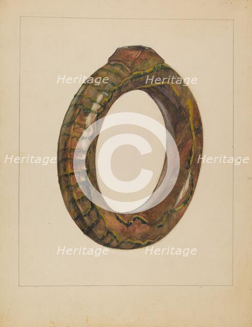 Ring Bottle, 1936. Creator: Jessica Price.