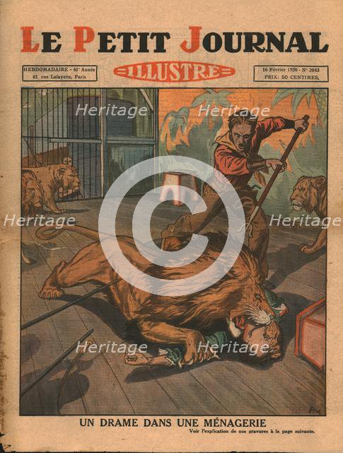 Drama in a menagerie, 1930. Creator: Unknown.