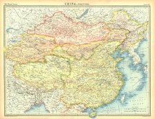 Political map of China. Artist: Unknown.