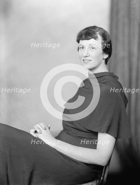 Dorothy Ahlers, Portrait, 1933. Creator: Harris & Ewing.