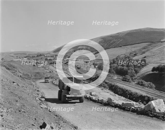 Construction of the M6 motorway, Eden, Cumbria, 29/07/1969. Creator: John Laing plc.