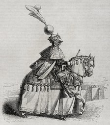 King John II wearing battle uniform, 15th century, 1852.  Creator: Unknown.