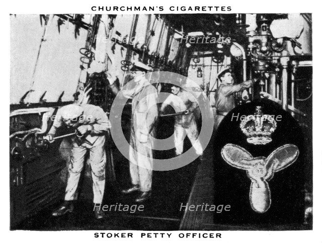 Stoker Petty Officer, 1937.Artist: WA & AC Churchman