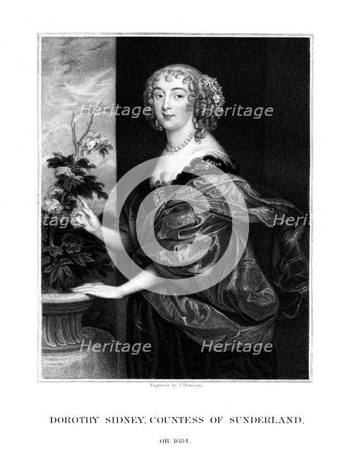 Dorothy Spencer, Countess of Sunderland, (1823).Artist: J Thomson