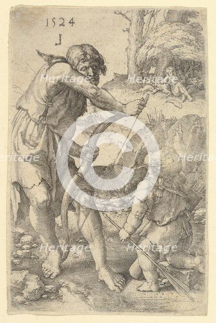 Lamech and Cain, 1524. Creator: Lucas van Leyden.