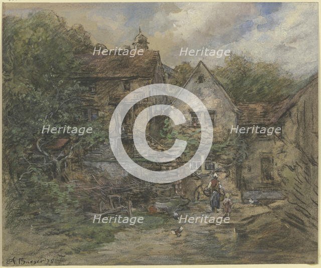 Farm, 1875. Creator: Anton Burger.