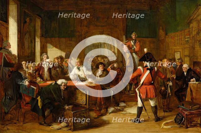 Sketch for "Drawing For The Militia", 1849. Creator: John Phillip.