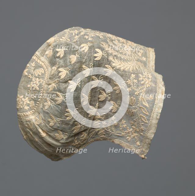 Embroidered Cap, c. 1836. Creator: Unknown.