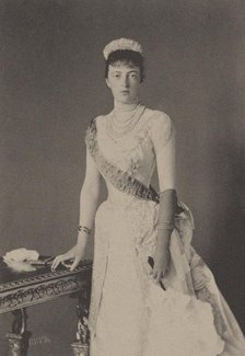 Portrait of Grand Duchess Anastasia Mikhailovna of Russia (1860-1922), 1889. Creator: Anonymous.