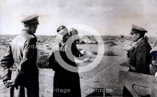 German General Erwin Rommel, Tobruk, Libya, World War II, 1941. Artist: Unknown