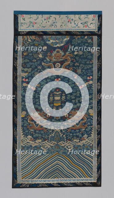 Panel (Furnishing Fabric), China, Qing dynasty (1644-1911), 1875/1900. Creator: Unknown.