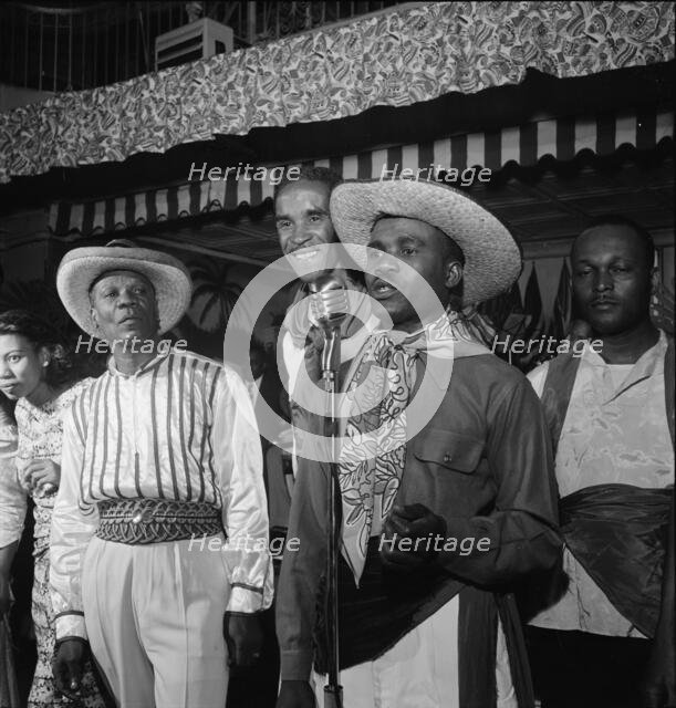 Portrait of unidentified woman, Wilmoth...Renaissance Ballroom, New York, N.Y., ca. July, 1947. Creator: William Paul Gottlieb.