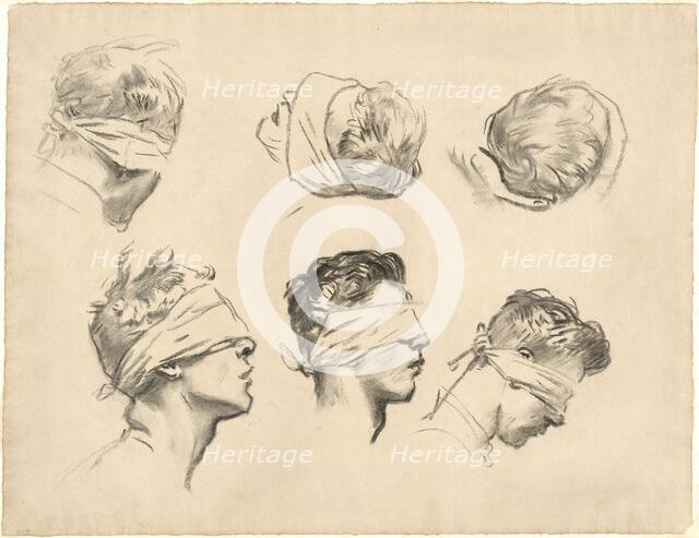 Studies for "Gassed", 1918-1919. Creator: John Singer Sargent.