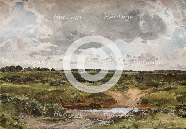 'Southwold Common in August', c1889. Artists: Otto Limited, Thomas Collier.