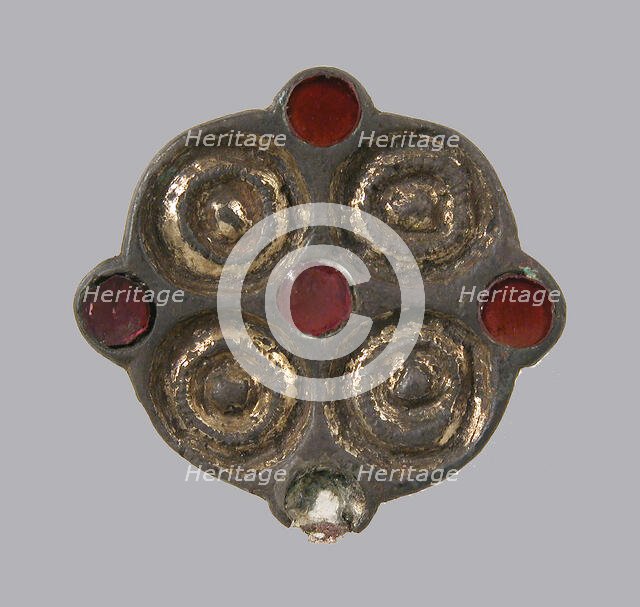Whorl-Shaped Brooch, Frankish, 6th century. Creator: Unknown.