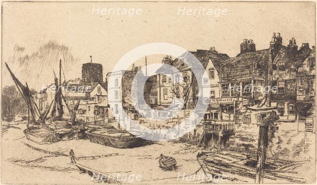 The 'Adam and Eve', Old Chelsea, 1878. Creator: James Abbott McNeill Whistler.