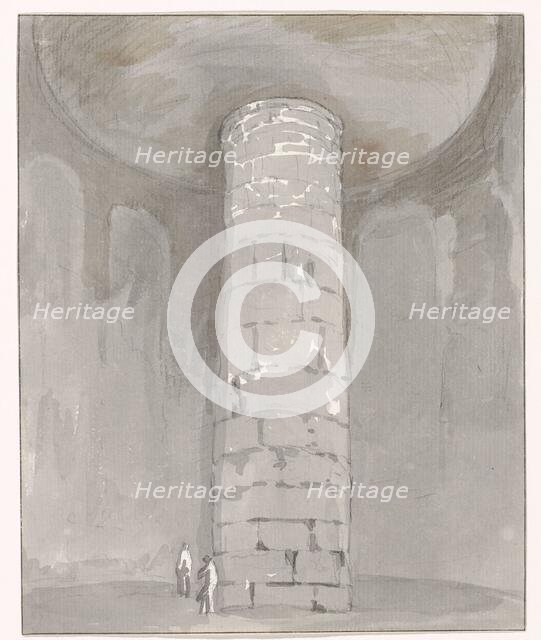 Interior of tower at the Tomb of Cicero between Itri and Gaeta, 1778. Creator: Louis Ducros.