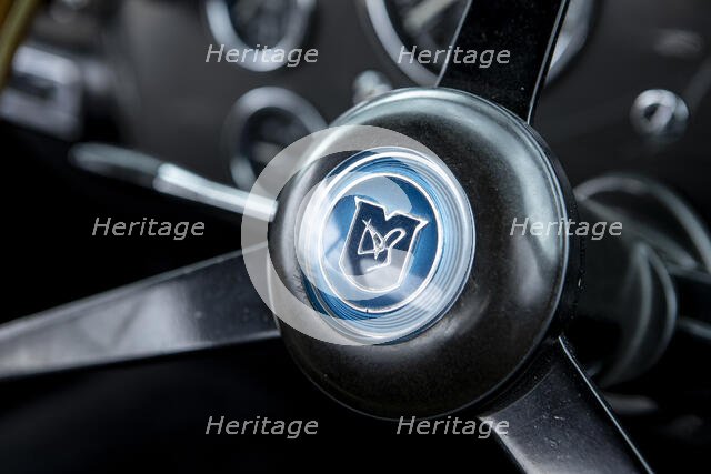 Steering wheel boss of a 1961 Aston Martin DB4 GT previously owned by Donald Campbell. Creator: Unknown.
