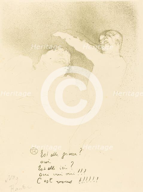 At the Varieties: Mlle. Lender et Brasseur (Aux variétiés: Mlle. Lender et Brasseur), 1893. Creator: Henri de Toulouse-Lautrec.