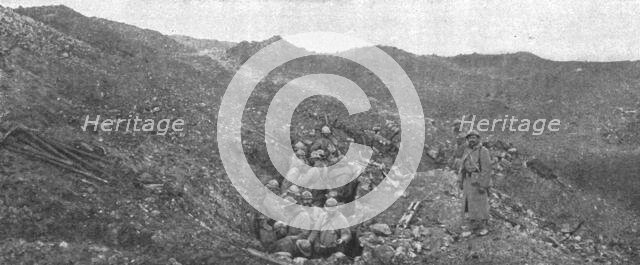 'L'attaque du 24 octobre dans le secteur du bois fumin; une heure apres l'attaque, le poste..., 1916 Creator: Unknown.