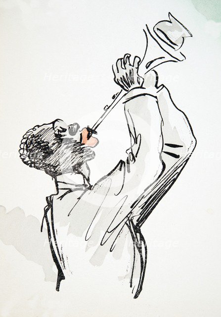 Trumpet Player, from 'White Bottoms' pub. 1927.