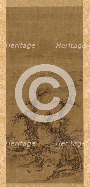 Carrying a Qin on a Visit, 1271-1368. Creator: Luo Zhichuan (Chinese, active 1280s-1320s), attributed to.