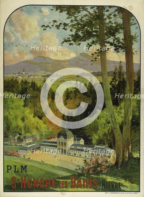 P.L.M. St Honoré-les-Bains (Nièvre), 1910. Creator: Tauzin, Louis (1842-1915).