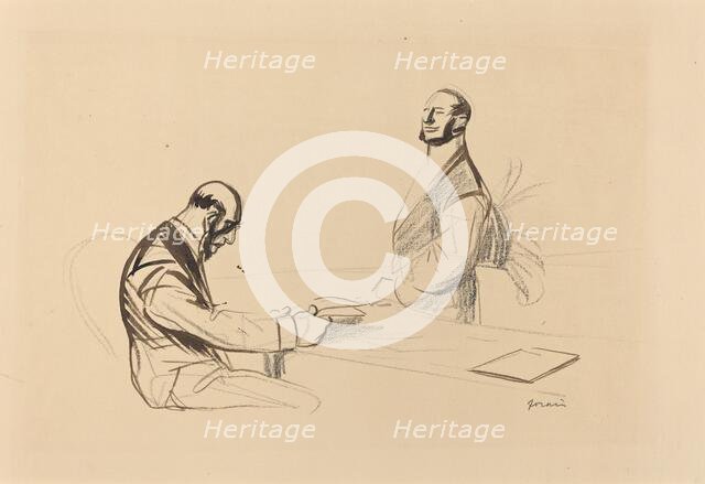 At the Conference, c. 1919. Creator: Jean Louis Forain.